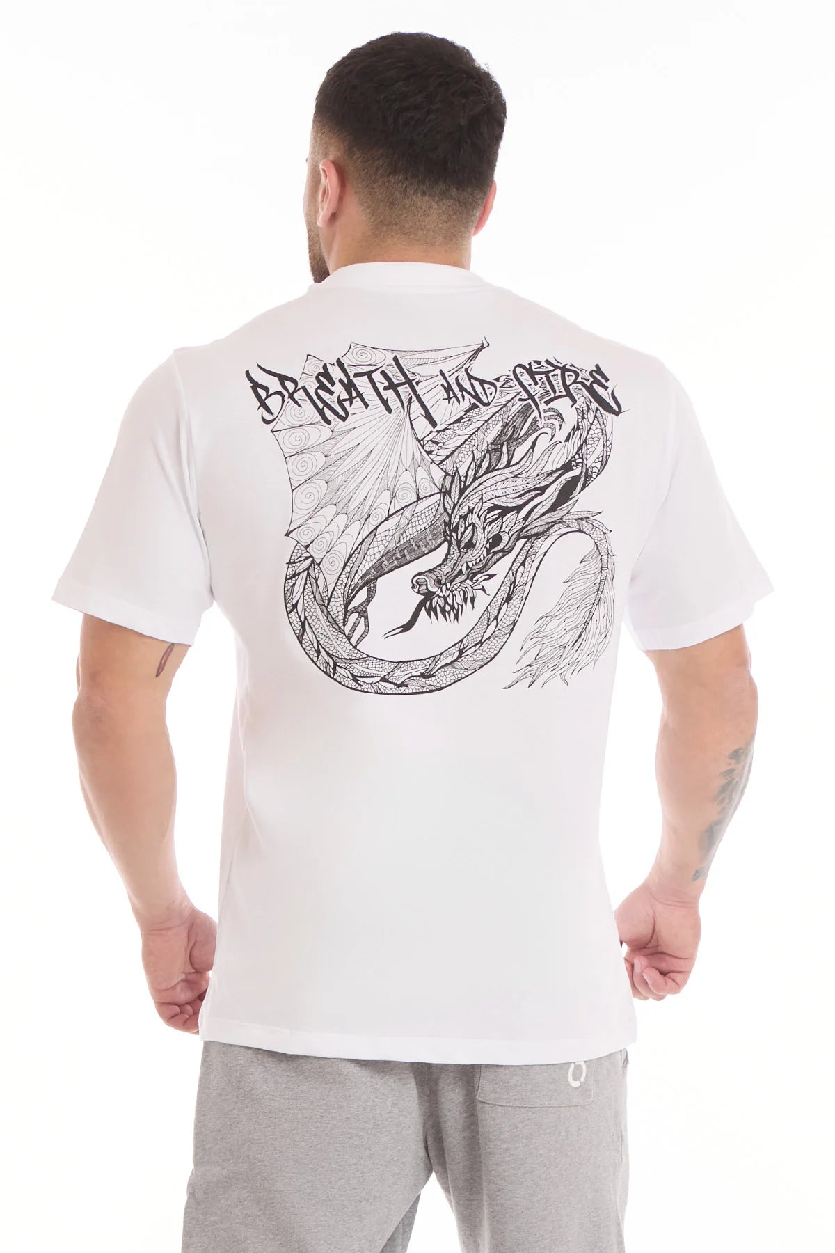 T-Shirt Street Fgm04 Dragon Uomo Bianco - FGM04 - Linea Ikonic Uomo - fgm04