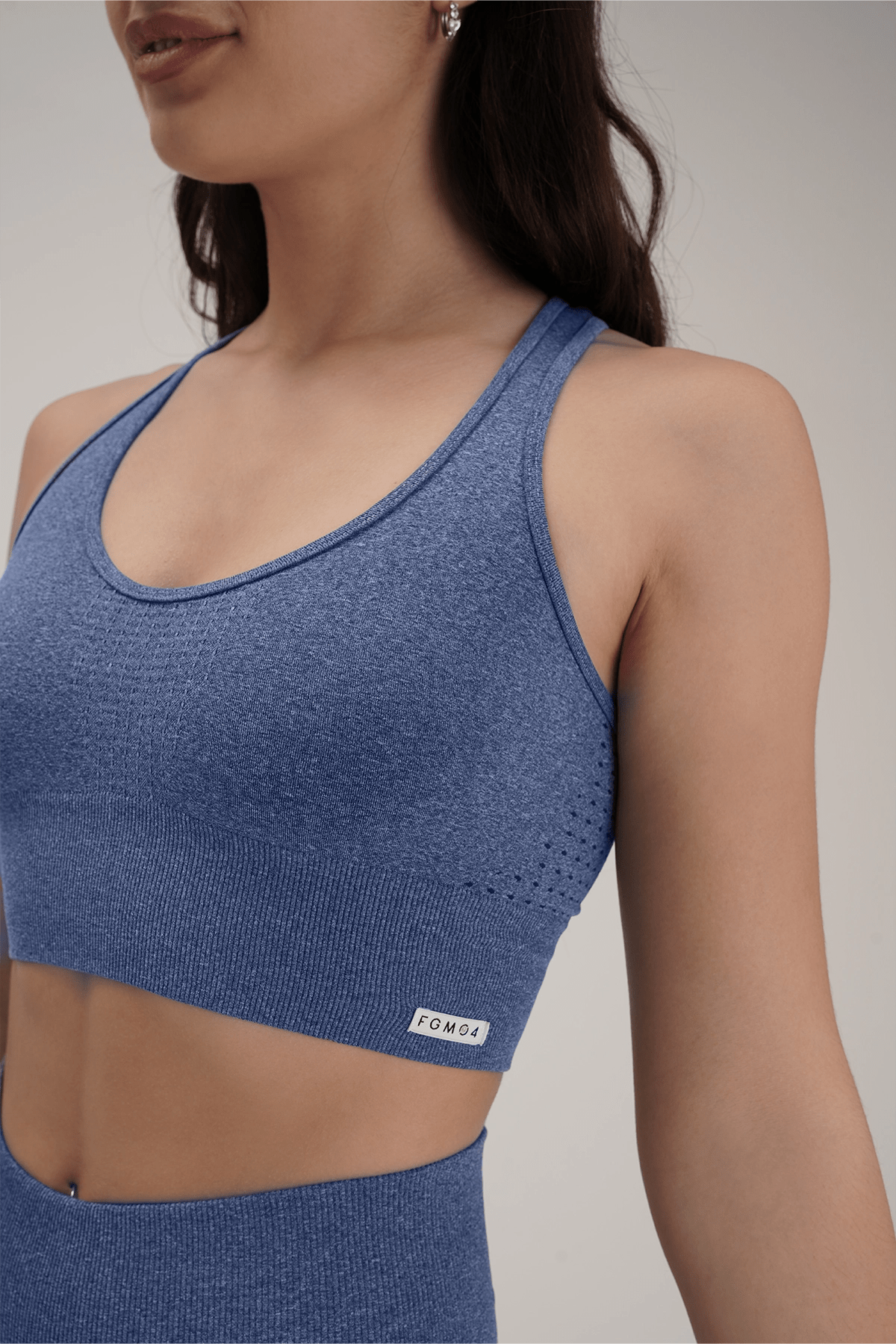 Top sportivo con spalline larghe Eldorado Blu Oceano Ecofir - FGM04 - Maglie e Top - fgm04