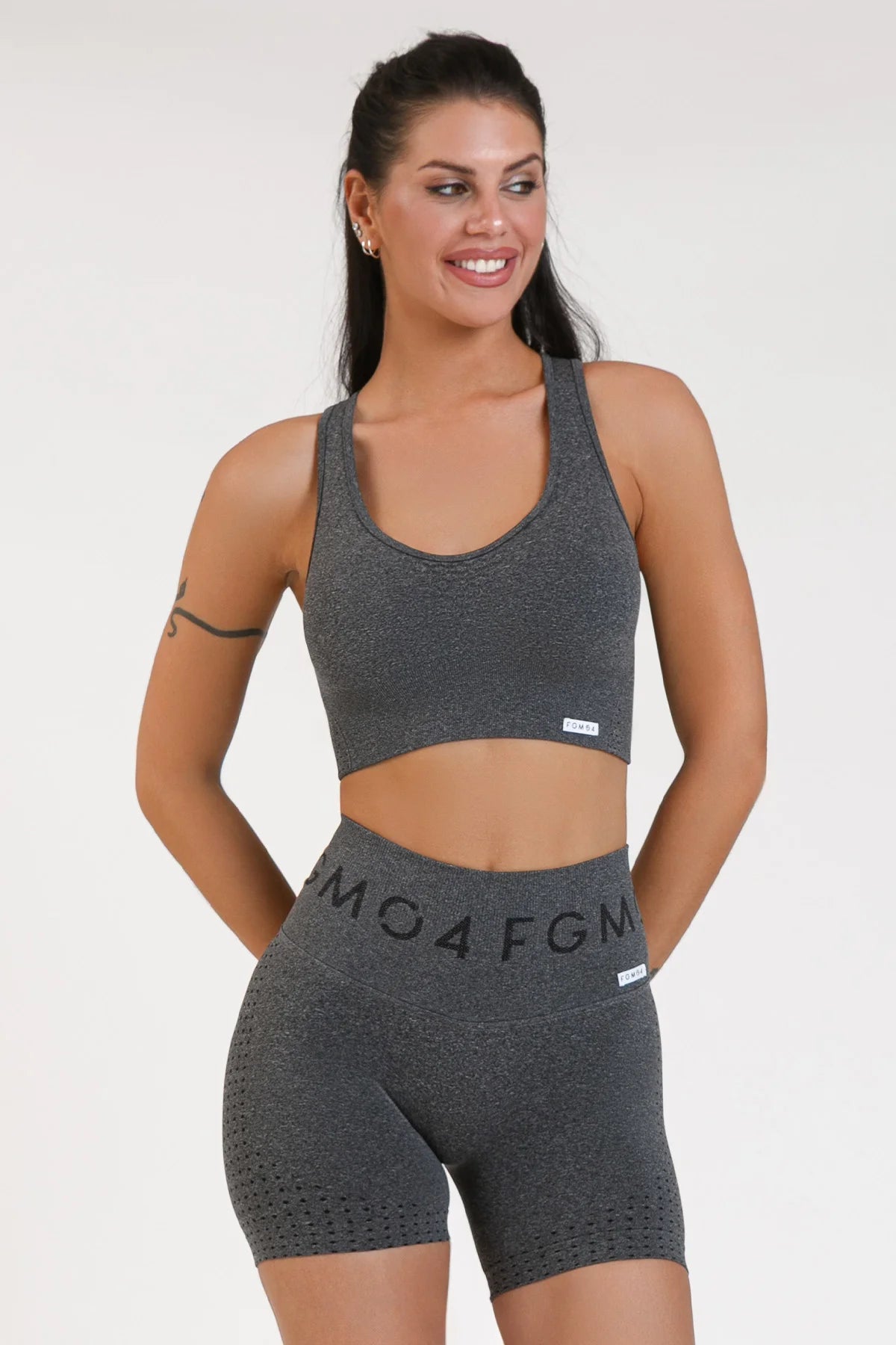 Top sportivo con spalline larghe Eldorado 2.0 Nero - FGM04 - Maglie e Top - fgm04