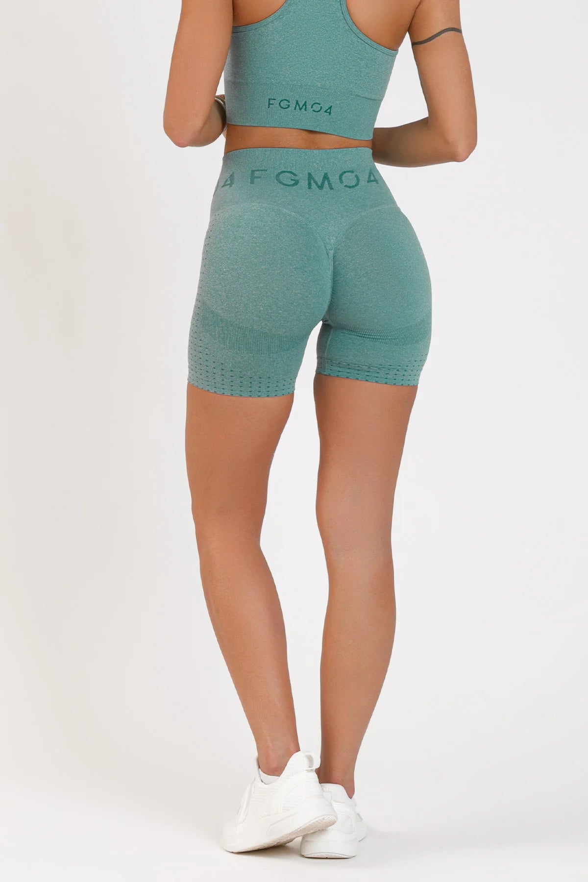 Shorts sportivi con tecnologia FIR push up con arricciatura mélange Eldorado 2.0 Deep Jungle - FGM04 - LEGGINGS ANTICELLULITE - fgm04