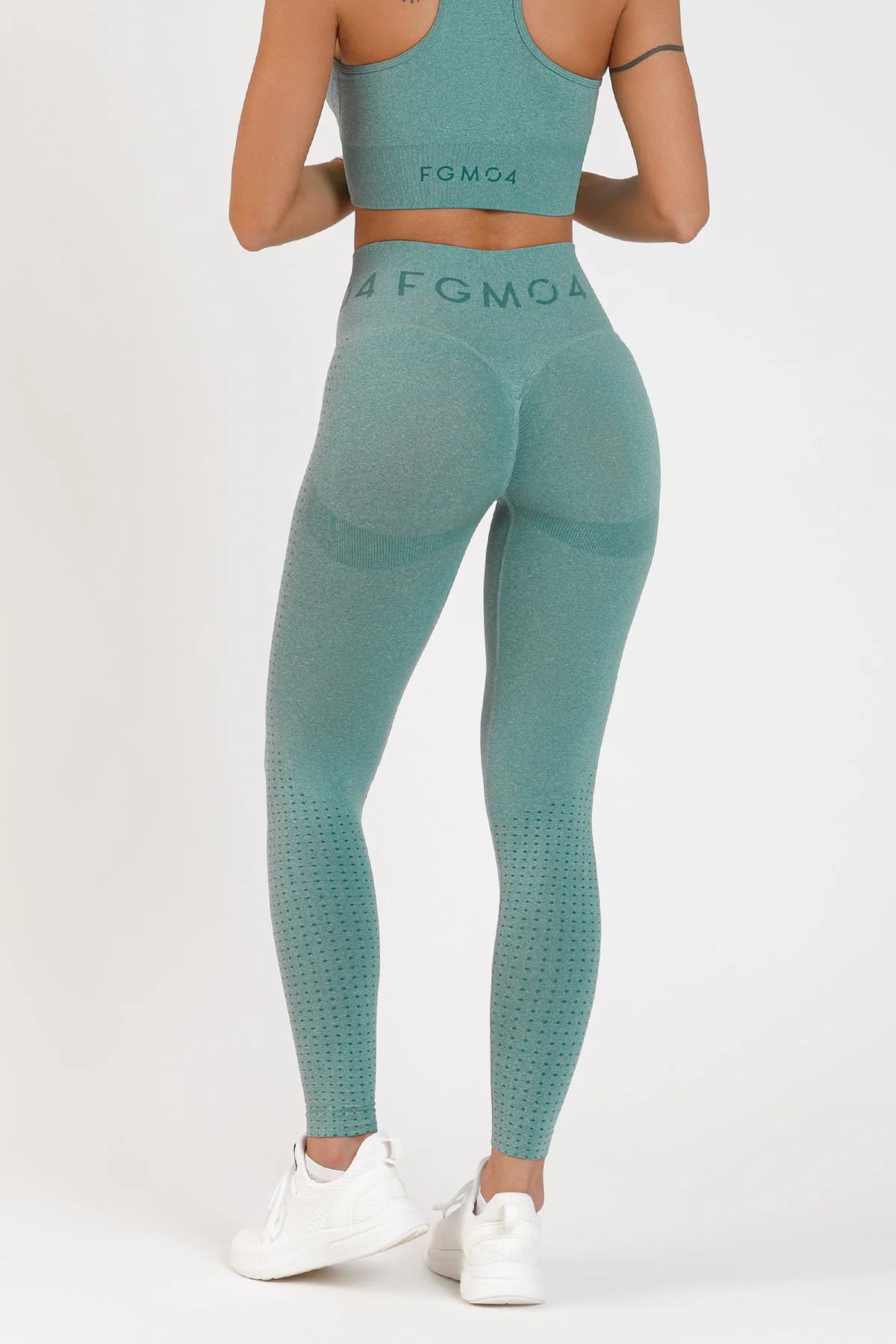 Leggings sportivi con tecnologia FIR push up con arricciatura mélange Eldorado 2.0 Deep Jungle - FGM04 - LEGGINGS ANTICELLULITE - fgm04