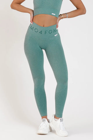 Leggings sportivi con tecnologia FIR push up con arricciatura mélange Eldorado 2.0 Deep Jungle - FGM04 - LEGGINGS ANTICELLULITE - fgm04