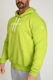 FW 24/25 Lime Übergroßer Herren-Hoodie