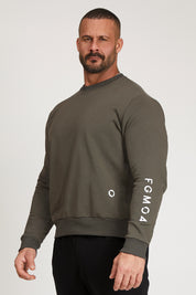 Ikonic FW 24/25 Militärgrünes Herren-Sweatshirt