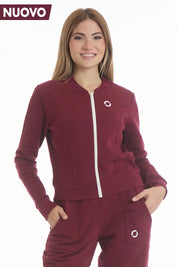 Felpa Ikonic Active Zip FW 25 Prugna