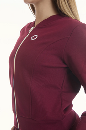 Felpa Ikonic Active Zip FW 25 Prugna