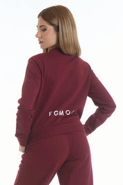 Felpa Ikonic Active Zip FW 25 Prugna