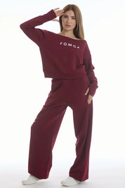 Felpa Ikonic Core FW 25 Prugna - FGM04 - Linea Ikonic - fgm04