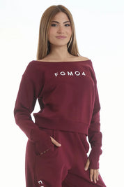 Felpa Ikonic Core FW 25 Prugna - FGM04 - Linea Ikonic - fgm04