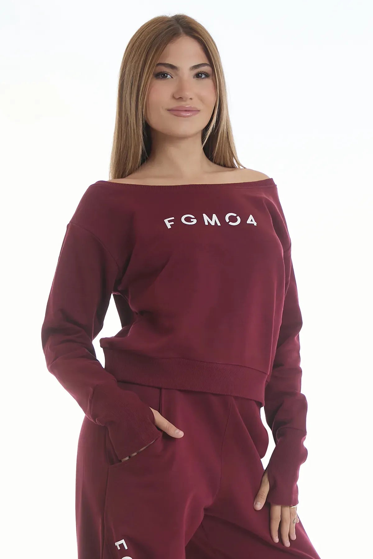 Felpa Ikonic Core FW 25 Prugna - FGM04 - Linea Ikonic - fgm04