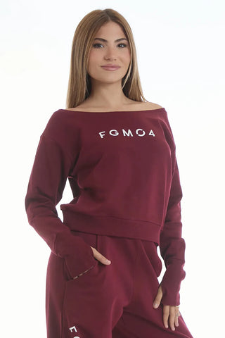 Felpa Ikonic Core FW 25 Prugna - FGM04 - Linea Ikonic - fgm04