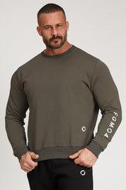 Ikonic FW 24/25 Militärgrünes Herren-Sweatshirt