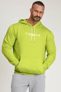 FW 24/25 Lime Übergroßer Herren-Hoodie