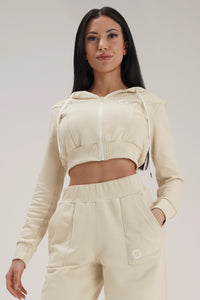 Bluza z kapturem Iconic FW 24/25 Butter Crop