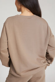 Felpa Over Ikonic FW 24/25 Nocciola Taupe