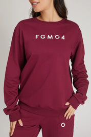 Felpa Over Ikonic FW 24/25 Borgogna