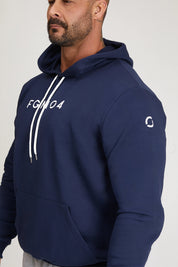 Felpa Over Con Cappuccio FW 24/25 Blu Notte Uomo