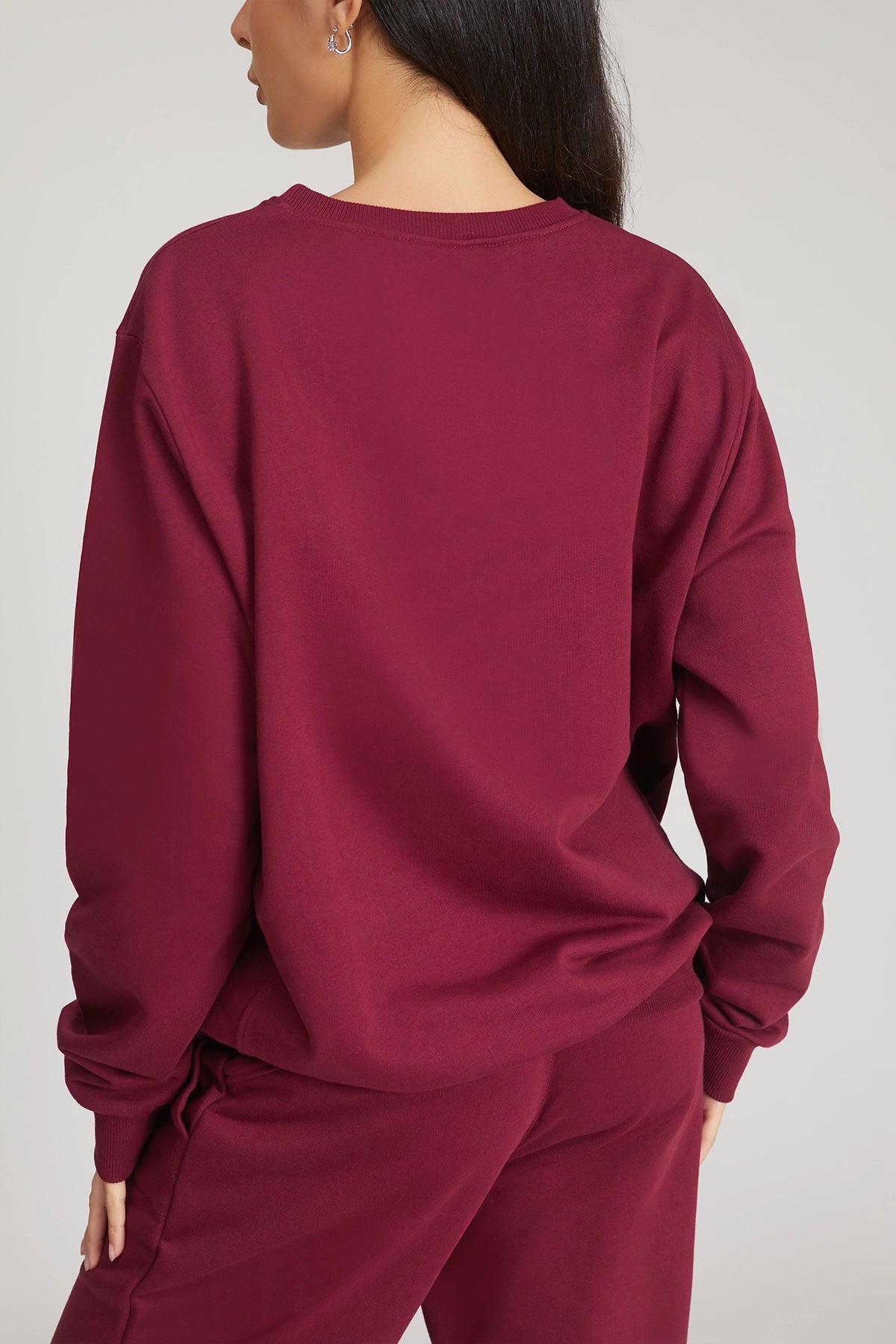 Felpa Over Ikonic FW 24/25 Borgogna