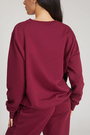Felpa Over Ikonic FW 24/25 Borgogna