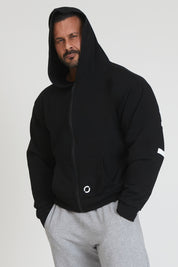 FLAG Men's Black Oversized Hoodie