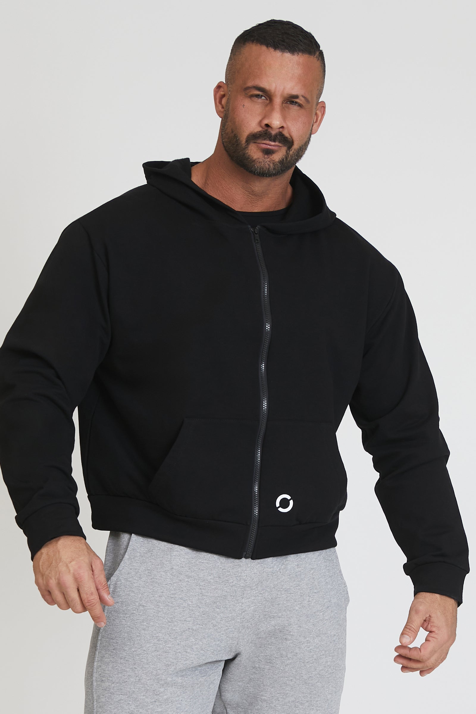 FLAG Men's Black Oversized Hoodie