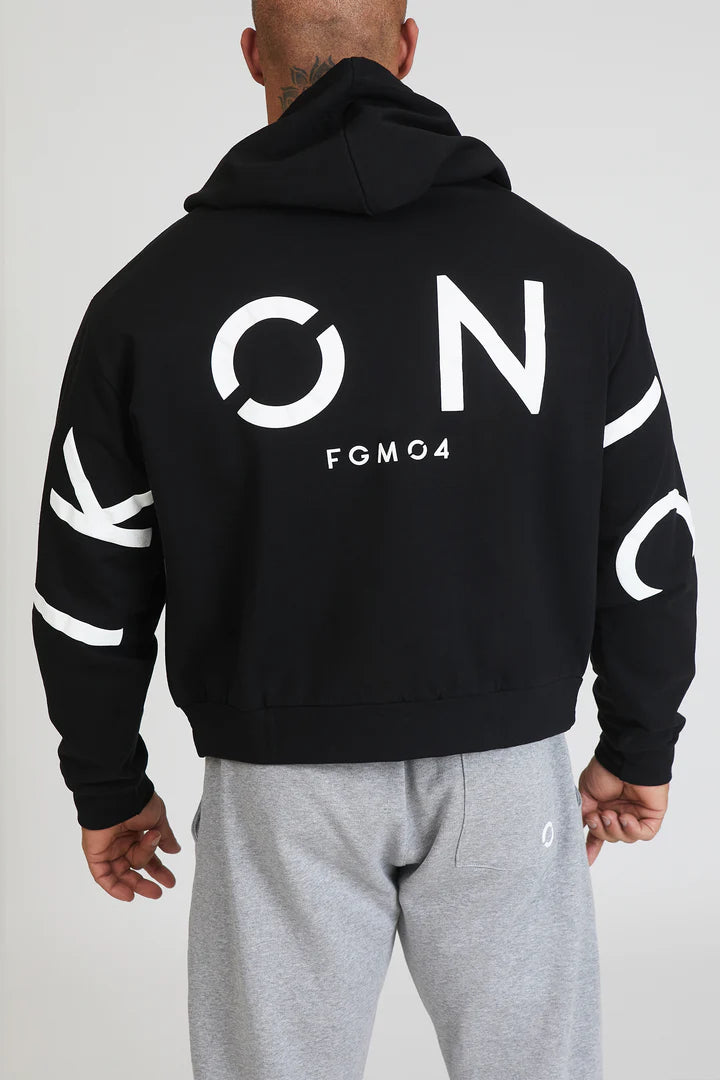 FLAG Men's Black Oversized Hoodie