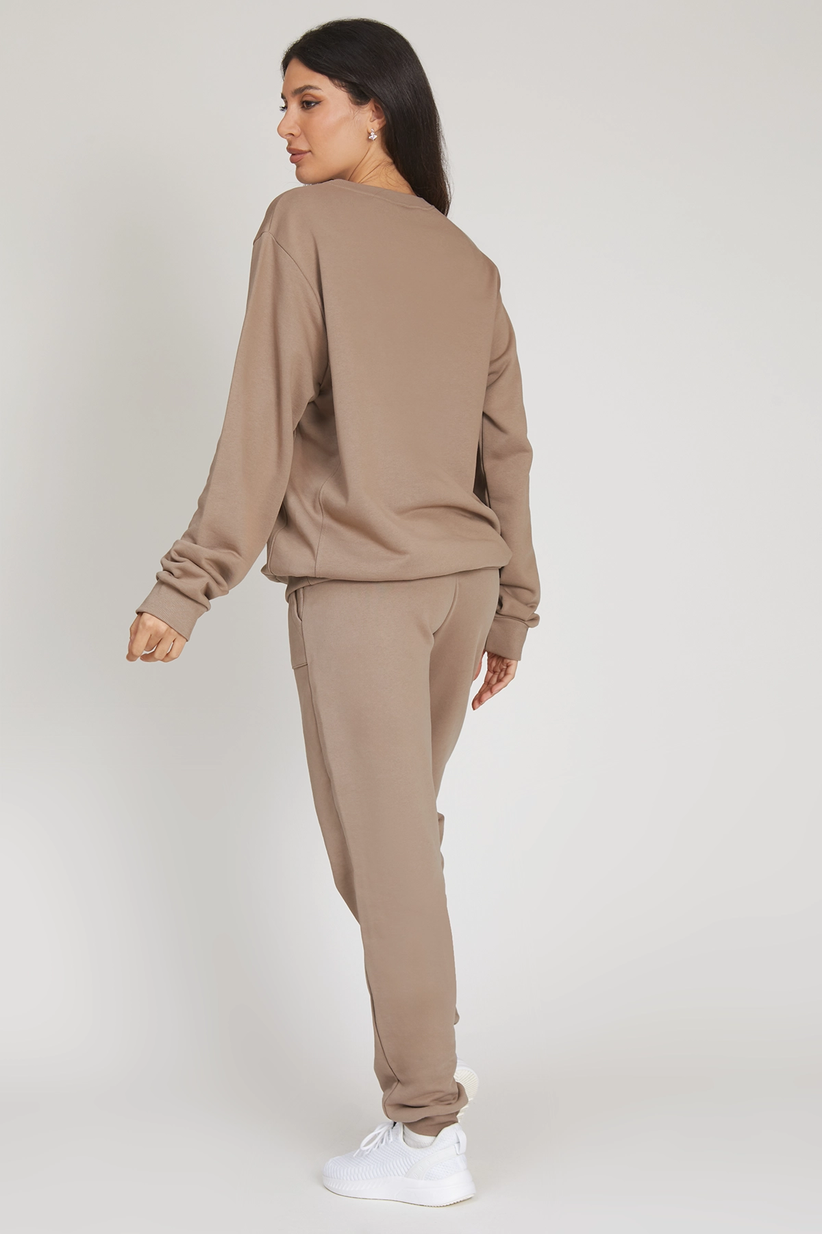 Felpa Over Ikonic FW 24/25 Nocciola Taupe