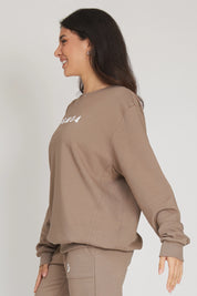 Felpa Over Ikonic FW 24/25 Nocciola Taupe