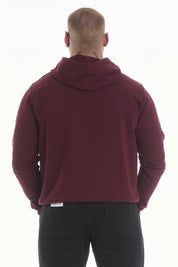 Felpa Over Con Cappuccio Ikonic Prugna Uomo - FGM04 - Linea Ikonic Uomo - fgm04