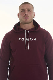 Felpa Over Con Cappuccio Ikonic Prugna Uomo - FGM04 - Linea Ikonic Uomo - fgm04