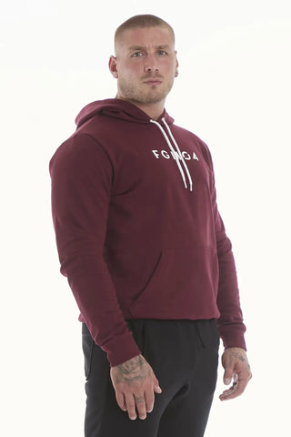 Felpa Over Con Cappuccio Ikonic Prugna Uomo - FGM04 - Linea Ikonic Uomo - fgm04