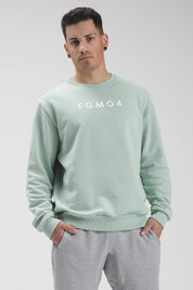 Felpa Over Ikonic SS24 Menta Uomo - FGM04