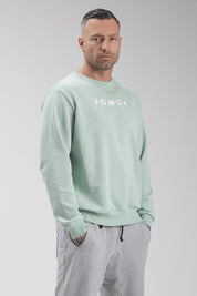 Felpa Over Ikonic SS24 Menta Uomo - FGM04