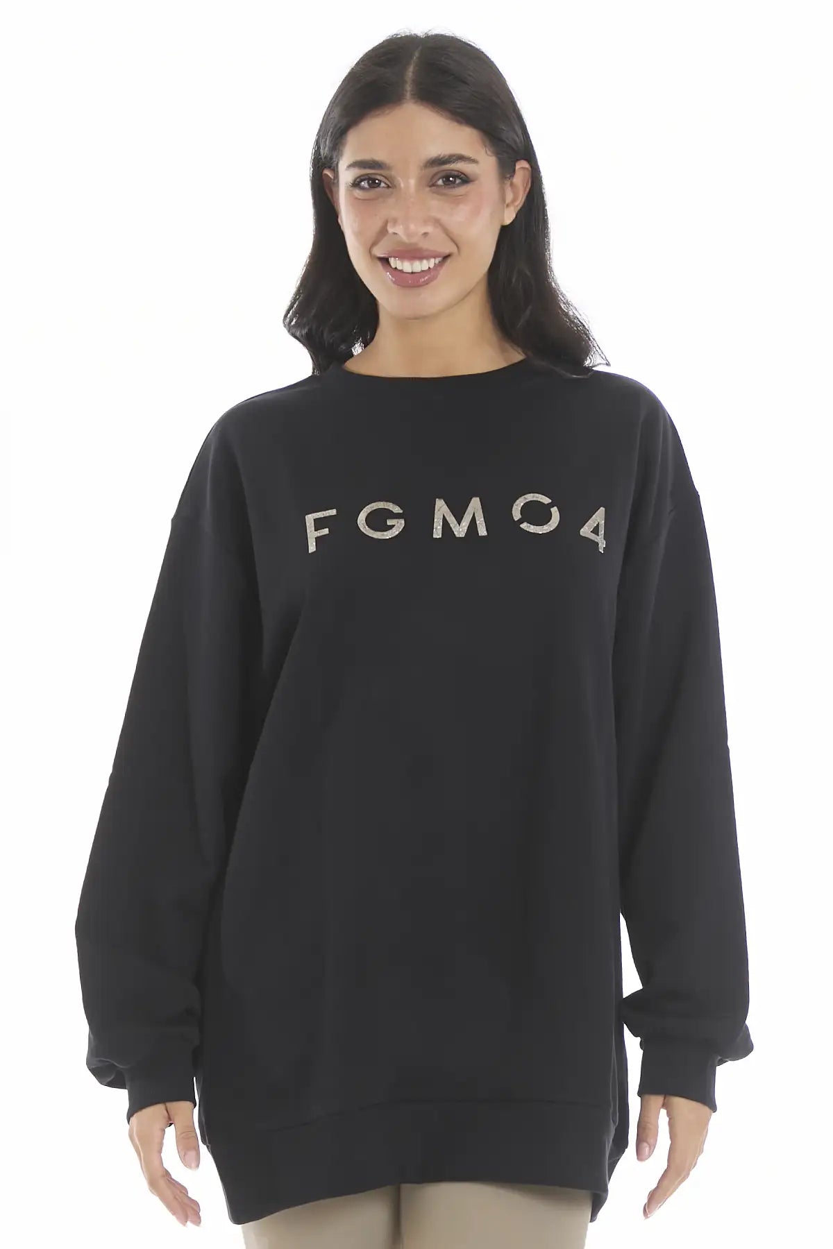 Felpa Rock Nero - FGM04 - Linea Ikonic - fgm04