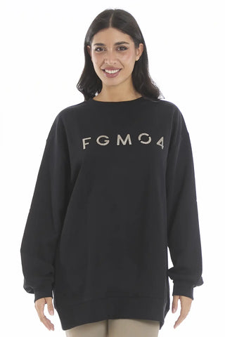 Felpa Rock Nero - FGM04 - Linea Ikonic - fgm04