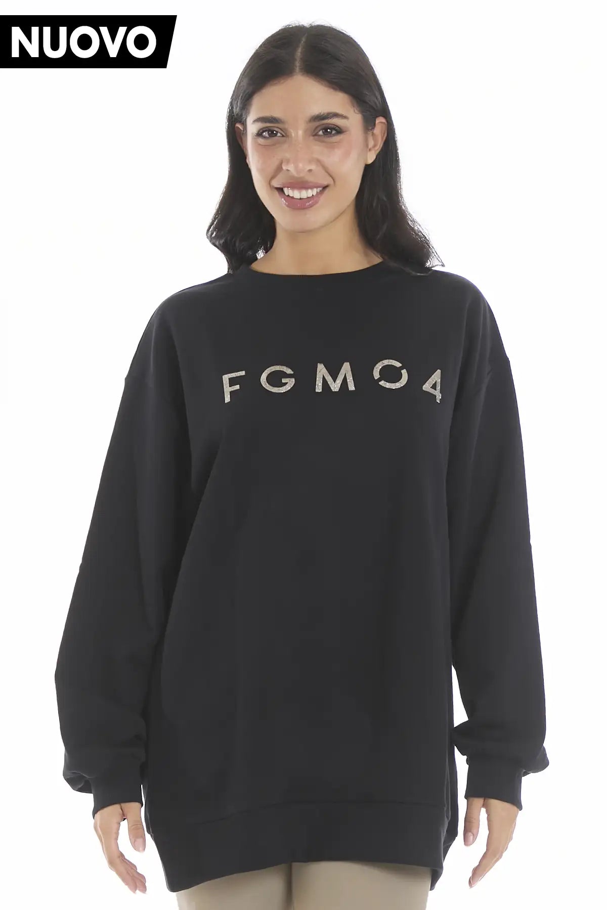 Felpa Rock Nero - FGM04 - Linea Ikonic - fgm04