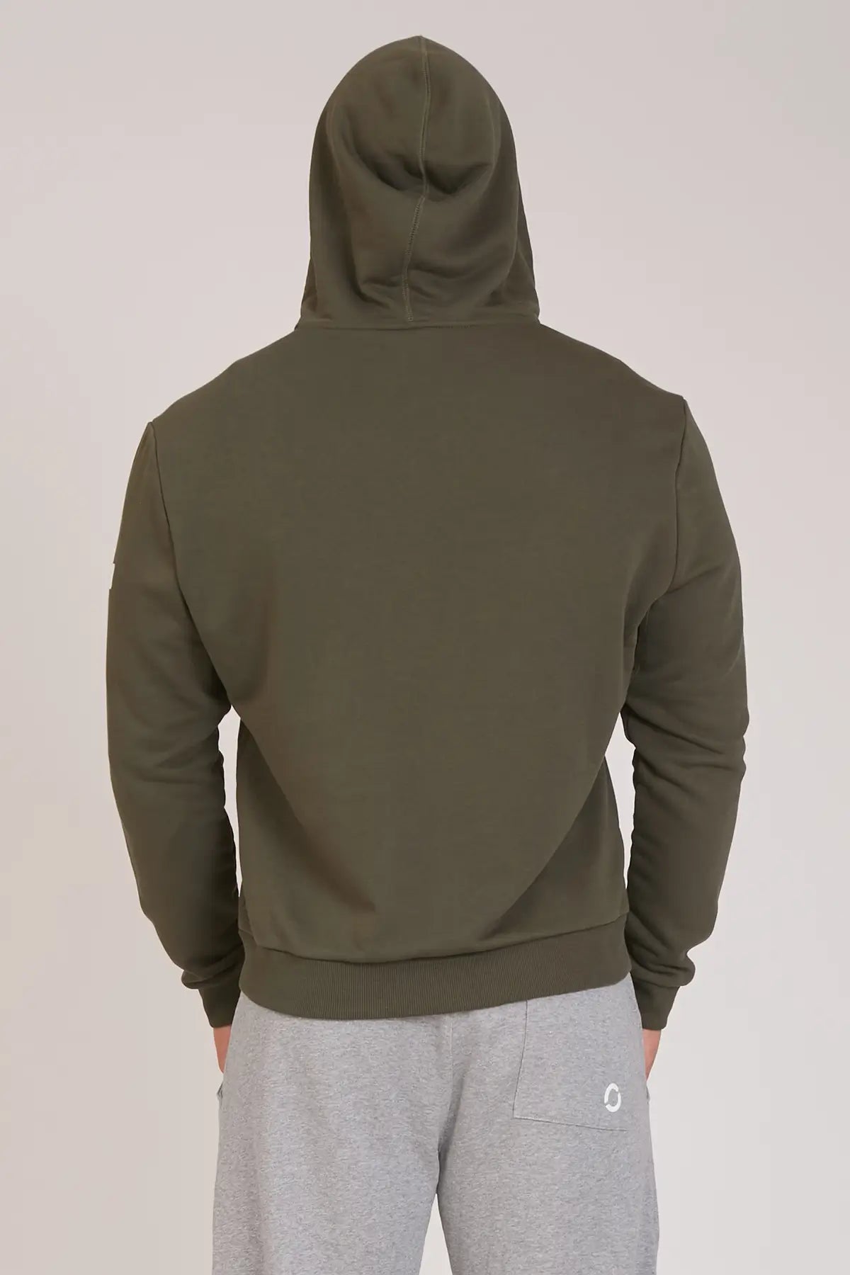 tuta sportiva in cotone full con tasche frontali Felpa Ikonic FGM04 Zip con Cappuccio Colore Verde Militare Uomo - FGM04 - Linea Ikonic Uomo - fgm04