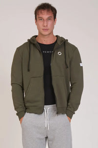 Ikonic FGM04 Zip Hoodie Militärgrün Herren
