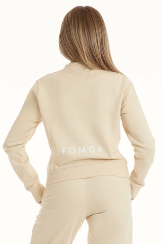 Felpa Ikonic Active Zip FW 25 Burro - FGM04 - Linea Ikonic - fgm04