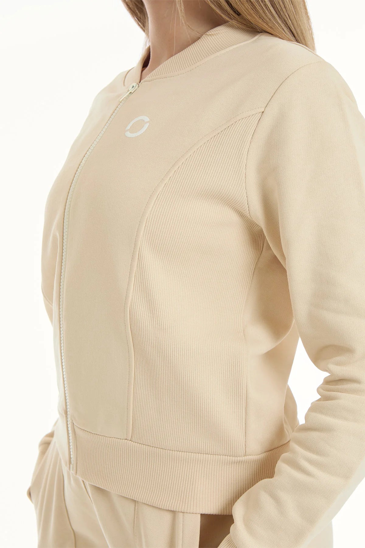 Felpa Ikonic Active Zip FW 25 Burro - FGM04 - Linea Ikonic - fgm04