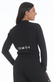 Felpa Ikonic Active Zip FW 25 Nero - FGM04 - Linea Ikonic - fgm04