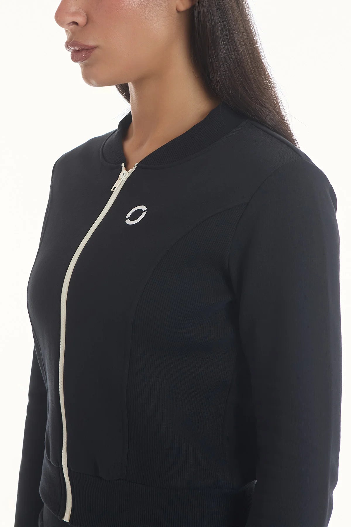 Felpa Ikonic Active Zip FW 25 Nero - FGM04 - Linea Ikonic - fgm04