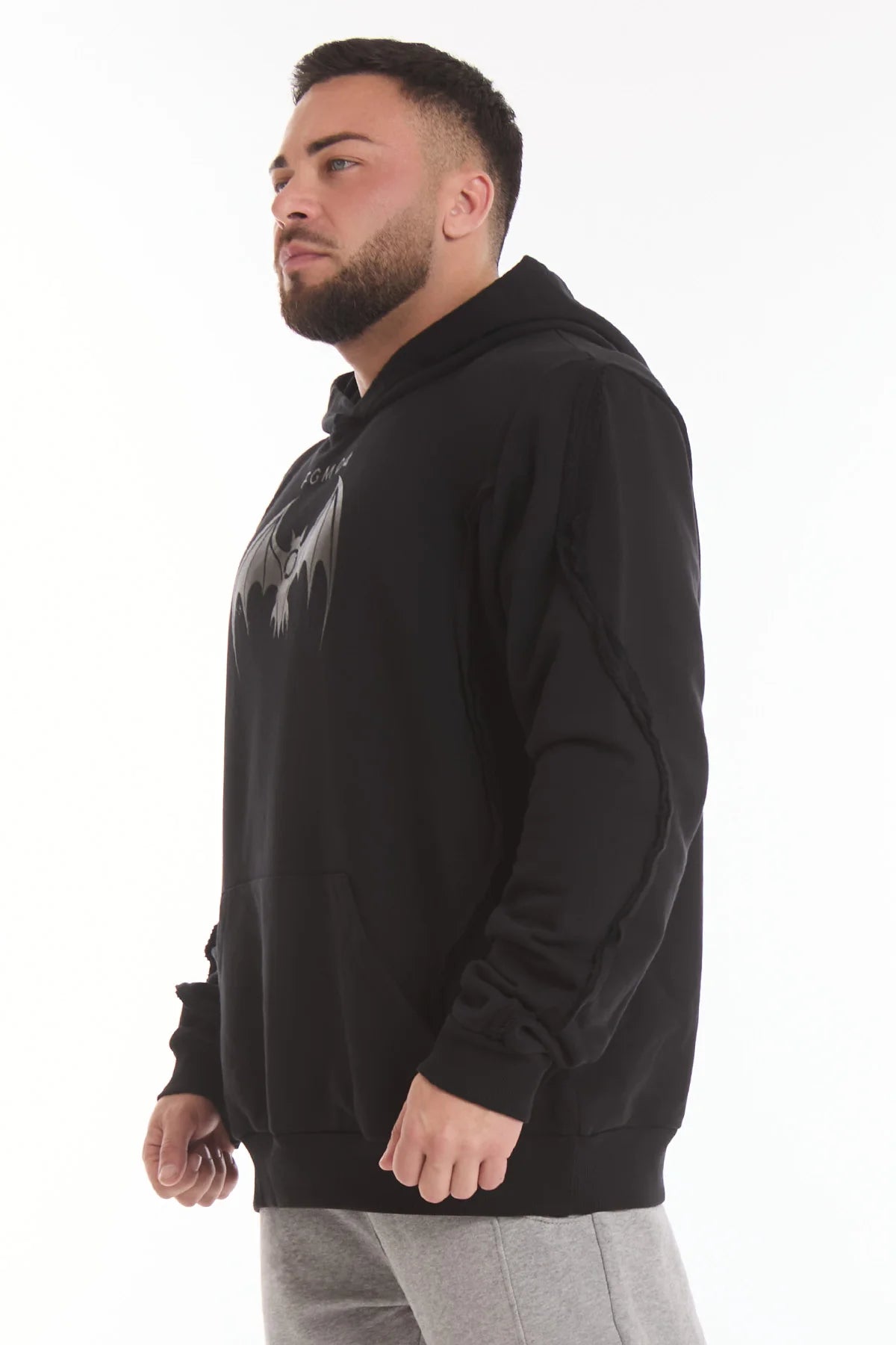 Felpa Bat Nero Uomo - FGM04 - Linea Ikonic Uomo - fgm04