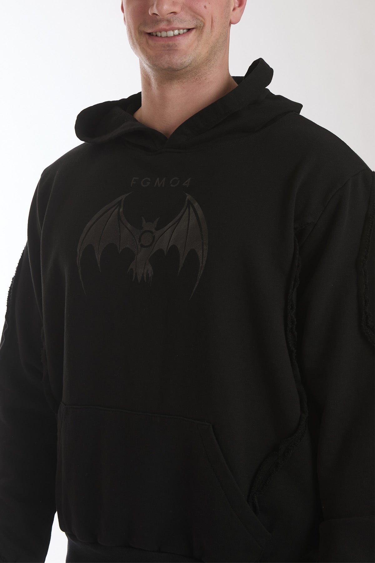 Felpa Bat Nero Uomo - FGM04 - Linea Ikonic Uomo - fgm04