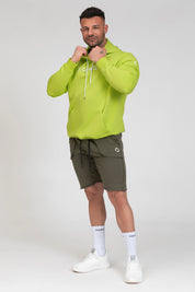 Felpa Over Con Cappuccio FW 24/25 Lime Uomo
