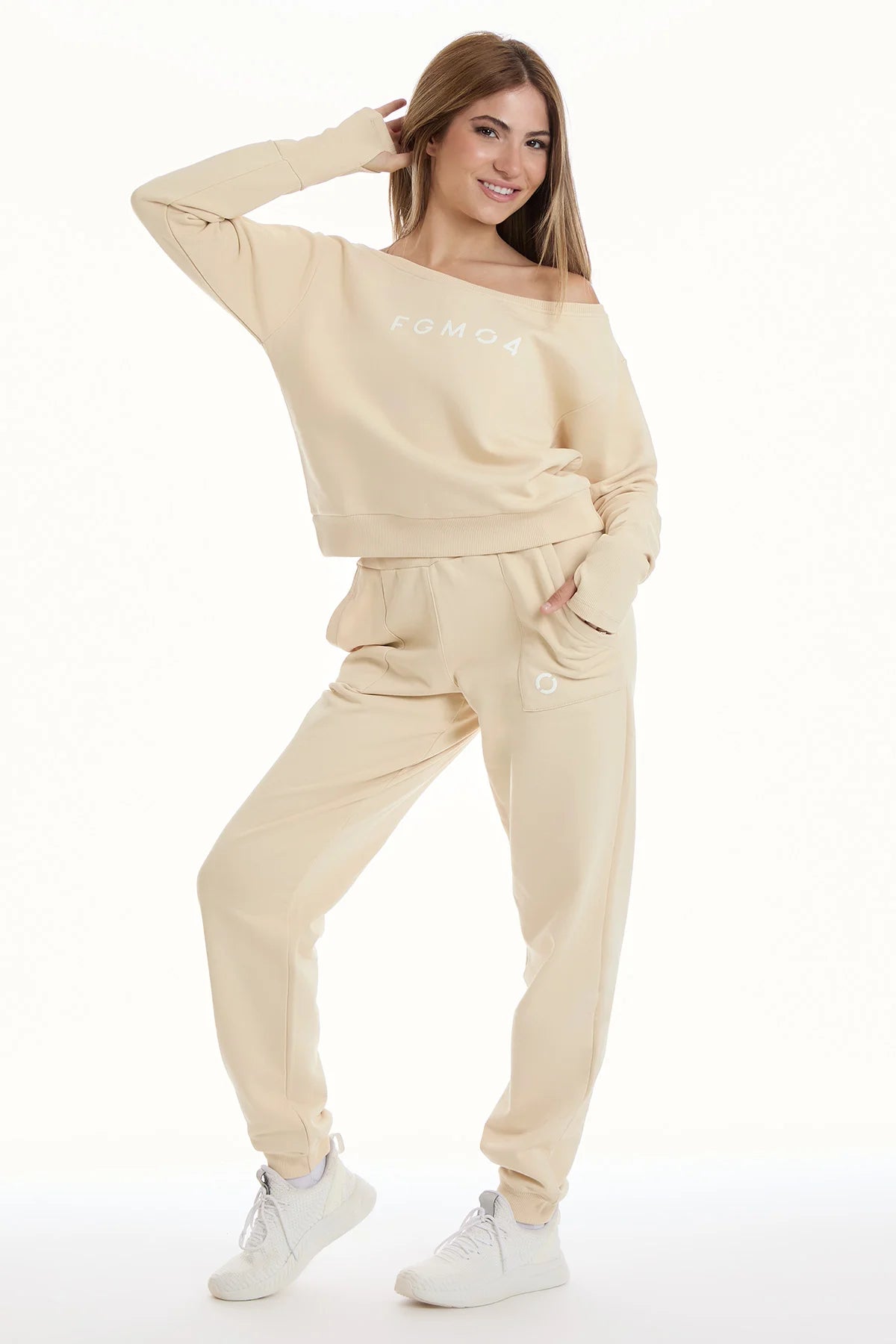 Felpa Ikonic Core FW 25 Burro - FGM04 - Linea Ikonic - fgm04