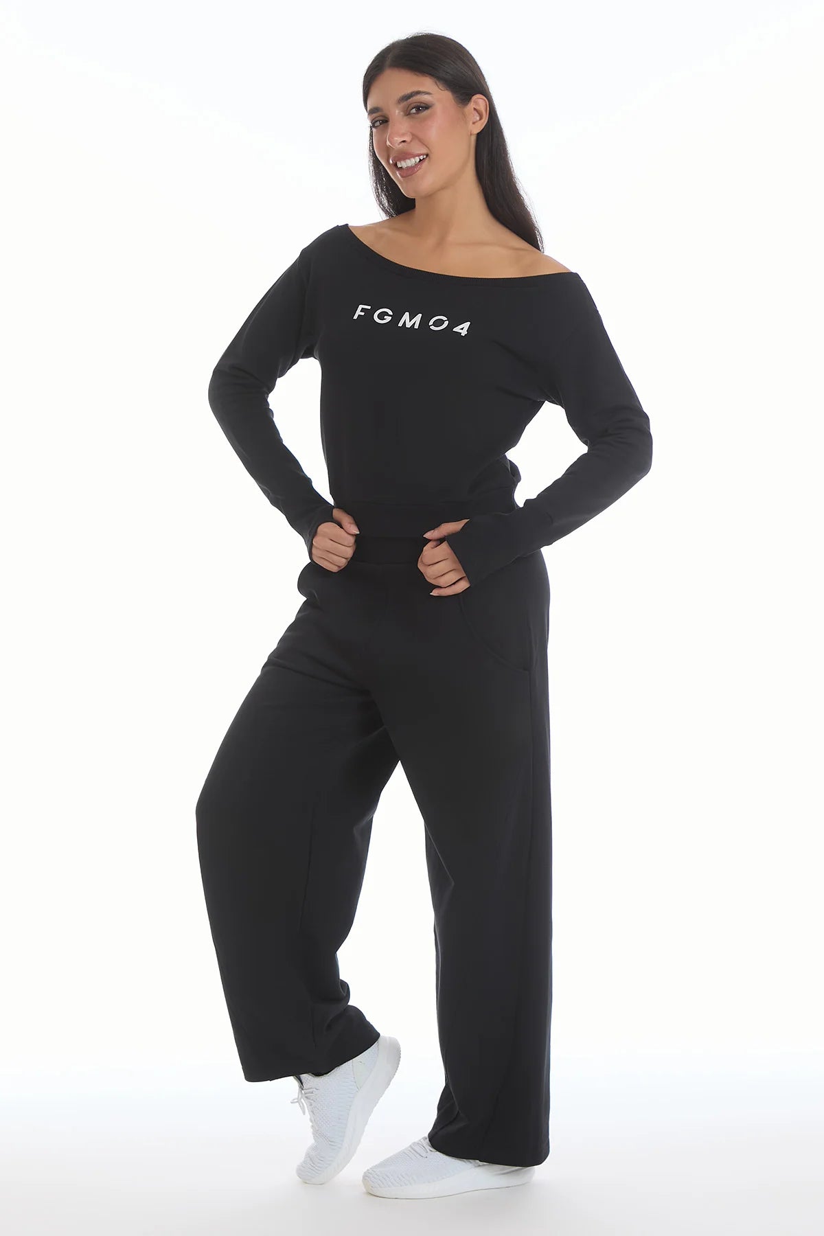 Felpa Ikonic Core FW 25 Nero - FGM04 - Linea Ikonic - fgm04