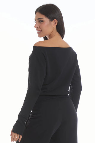 Felpa Ikonic Core FW 25 Nero - FGM04 - Linea Ikonic - fgm04