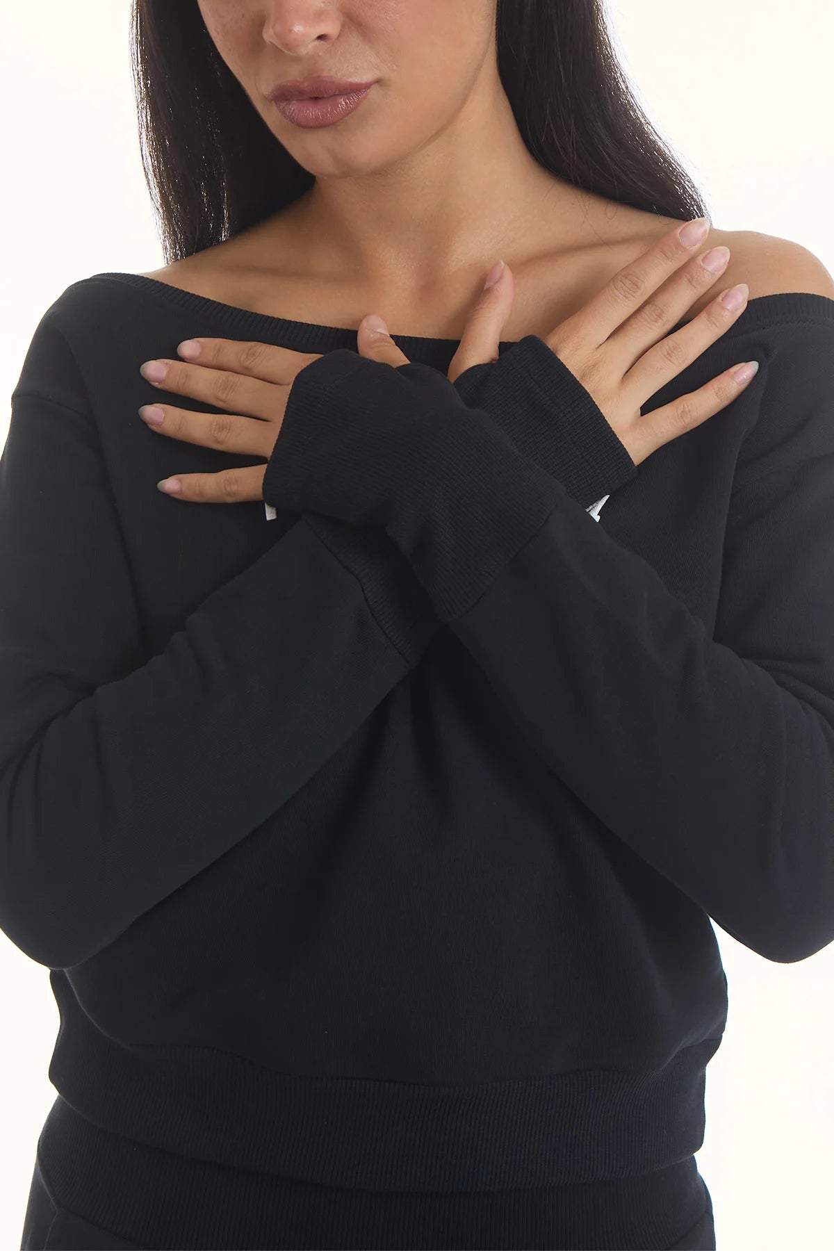 Felpa Ikonic Core FW 25 Nero - FGM04 - Linea Ikonic - fgm04