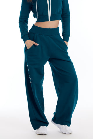 Pantalone Donna Baggy Ikonic Indian Blue